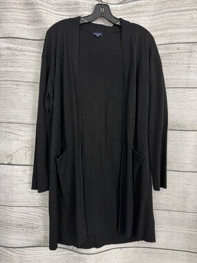 Splendid Cashmere Blend Open Front Cardigan With Pockets Size S